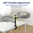 Load image into Gallery viewer, PawsPik® Adjustable 360° Desk Cotton Cat Nest Bed
