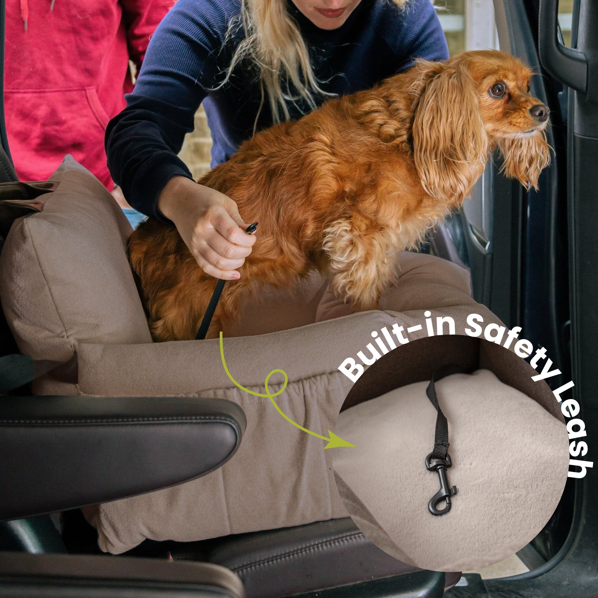 PawsPik® Convertible Plush 3-in-1 Pet Carrier, Travel Bed & Car Seat, Chestnut Brown, Medium