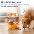 Load image into Gallery viewer, PawsPik® Happy Duck Interactive Dog Treat Dispenser Toy, Small, Yellow
