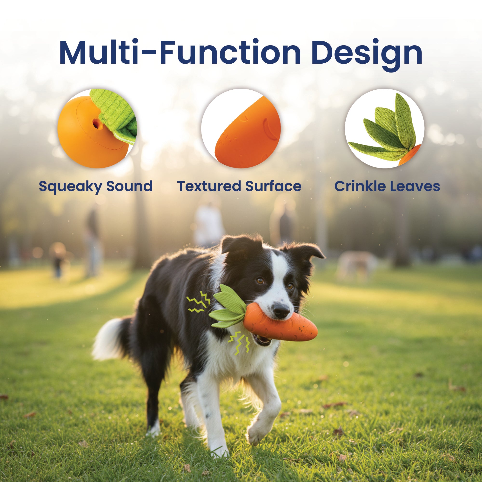 PawsPik® Carrot Natural Rubber Dog Chew Toy