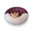 Load image into Gallery viewer, PawsPik® Orthopedic Memory Foam Donut-Themed Plush Bolster Cat & Dog Bed & Removable Cover, Medium
