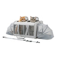 Load image into Gallery viewer, PawsPik® Portable Dual-Pet Dog & Cat Carrier, Light Gray
