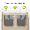 Load image into Gallery viewer, PawsPik® Portable Dual-Pet Dog & Cat Carrier, Light Gray
