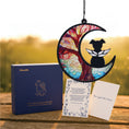 Load image into Gallery viewer, PawsPik® Personalized Angel Memorial Pet Suncatcher with Sympathy Card
