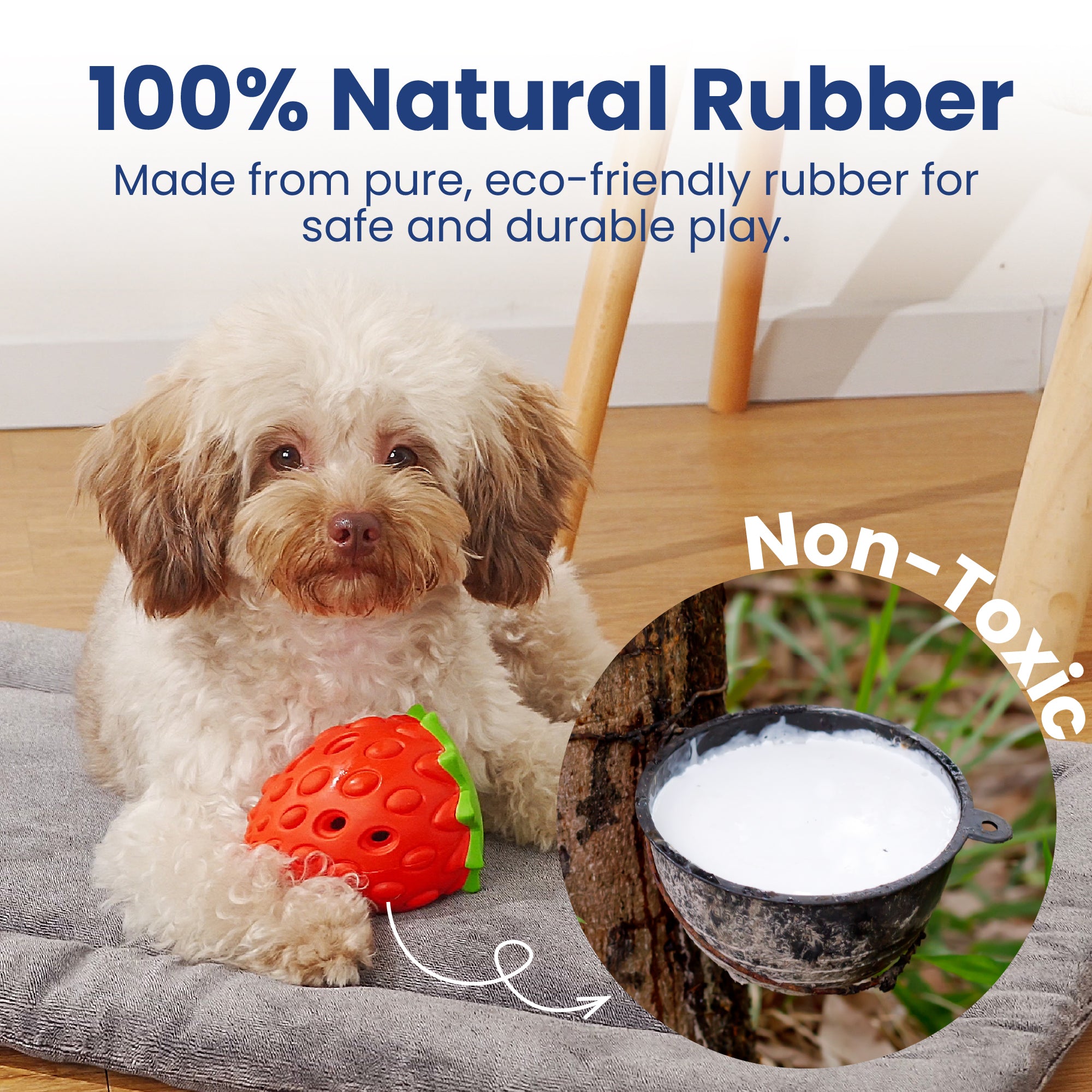 PawsPik® Strawberry Treat Dispensing Enrichment Dog Chew Toy