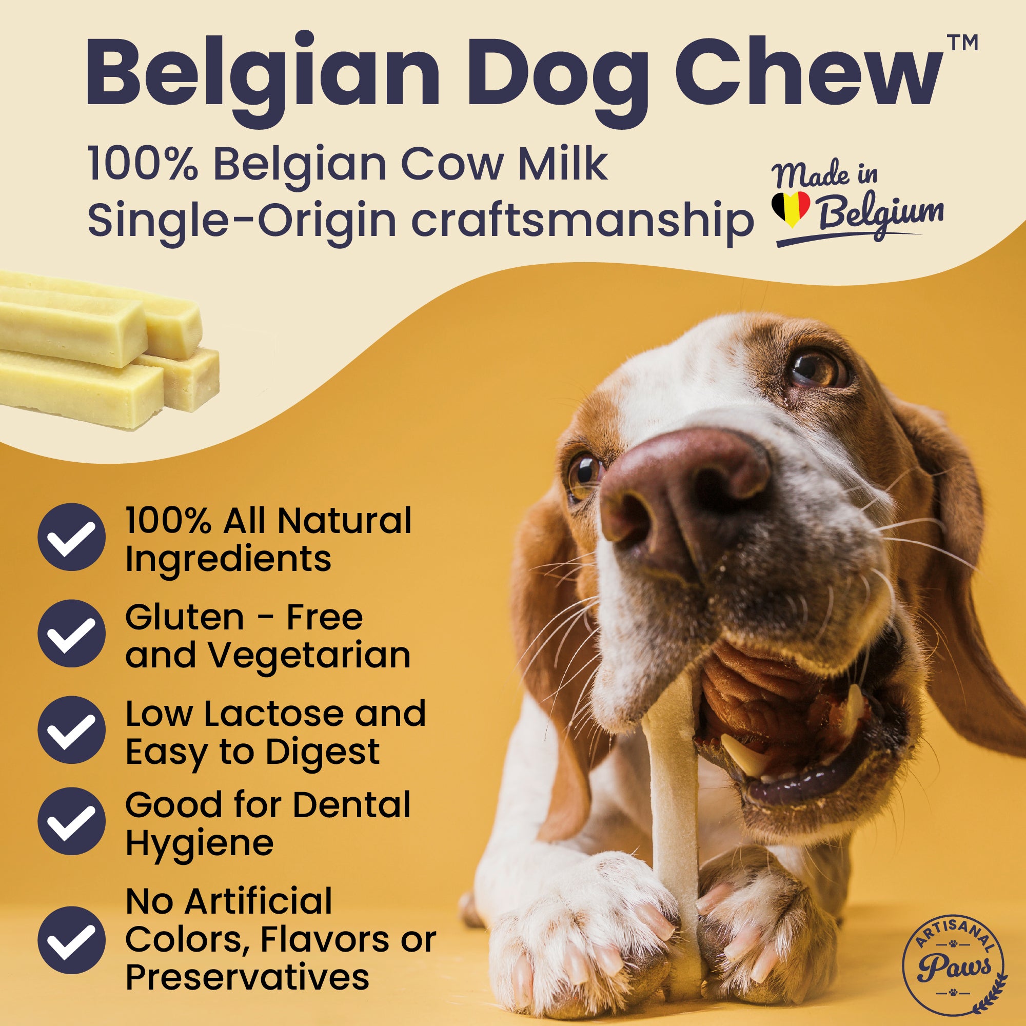 Artisanal Paws® Belgian Dog Chew®