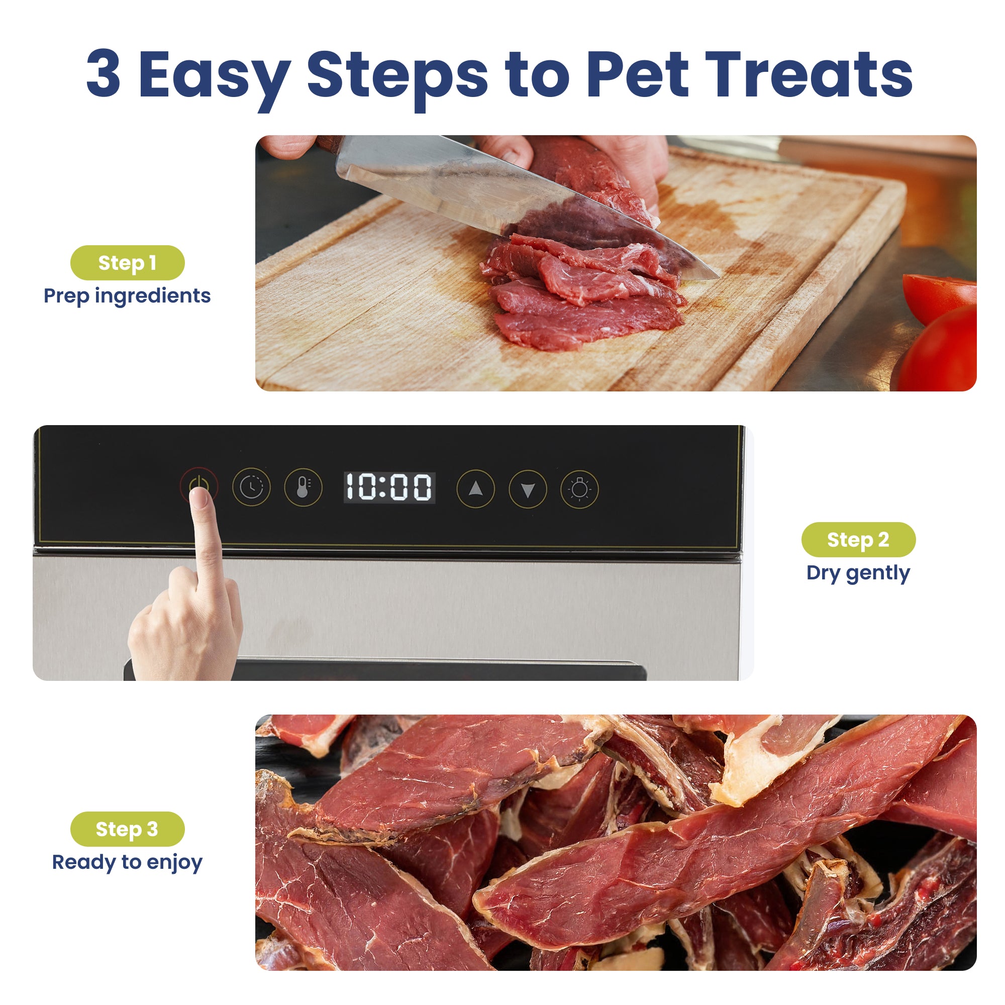 PawsPik® 12-Tray Stainless Steel Dog & Cat Treat Dehydrator