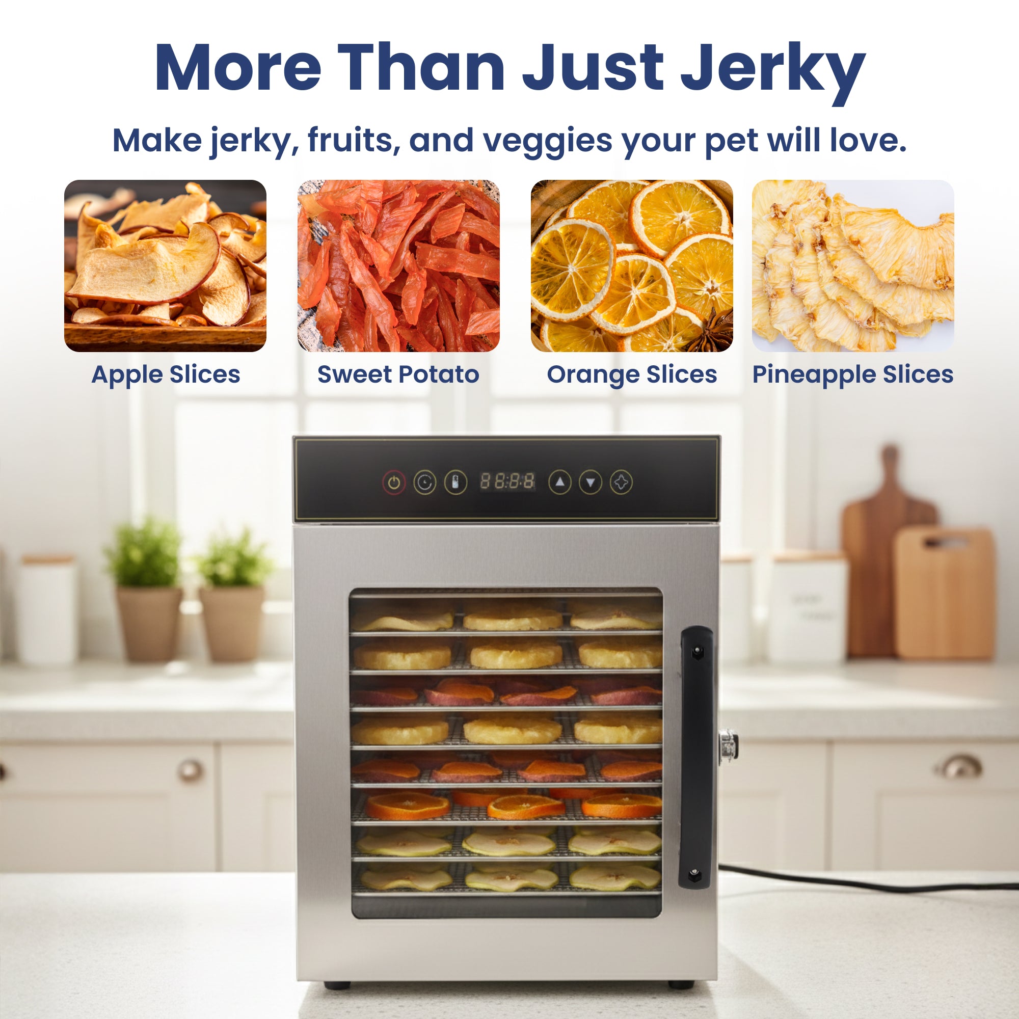 PawsPik® 12-Tray Stainless Steel Dog & Cat Treat Dehydrator