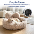 Load image into Gallery viewer, PawsPik® Heart-Shaped Plush Comfort Bolster Dog & Cat Bed with Removable Cover
