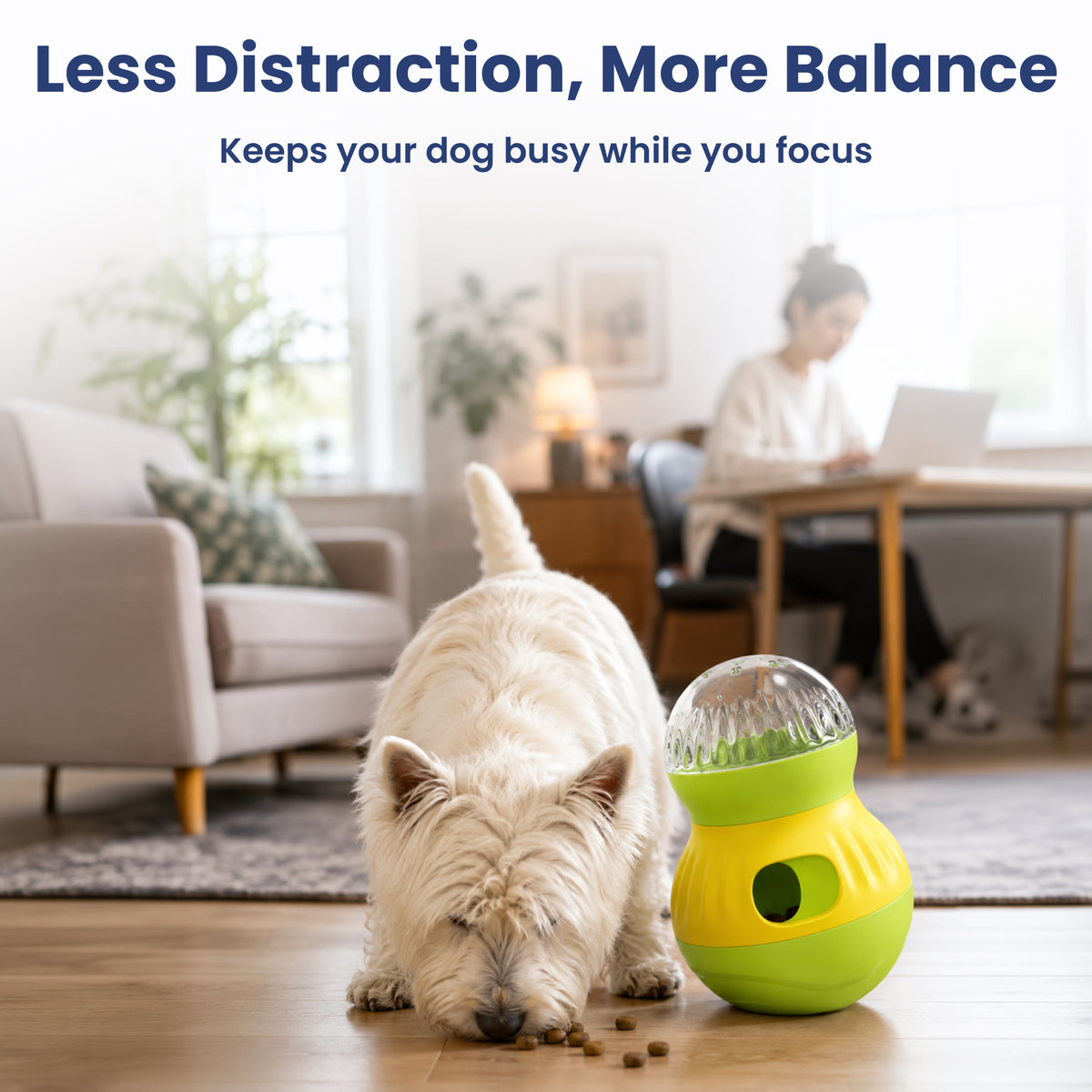 PawsPik® Interactive Wobble Tumbler Treat Dispenser Small Dog & Cat Toy