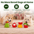 Load image into Gallery viewer, PawsPik® Christmas Bundle Holiday Squeaky & Dental Chew Dog Toy, 4 count
