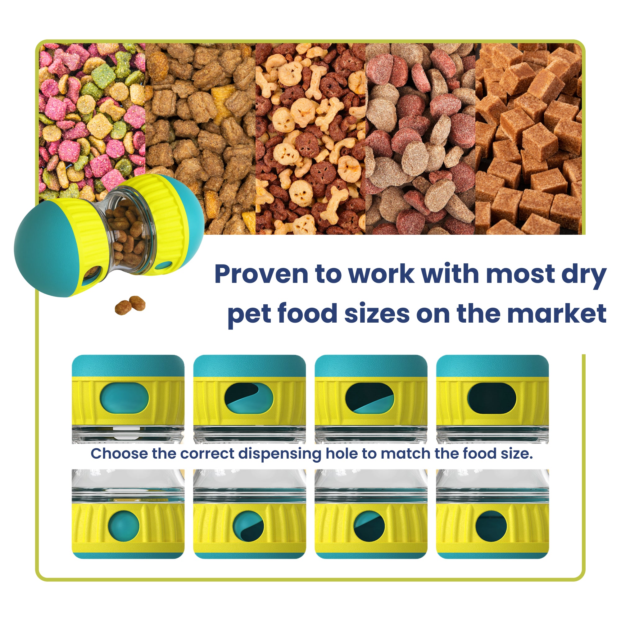 PawsPik® Dual Sphere Treat-Dispensing Rolling Toy