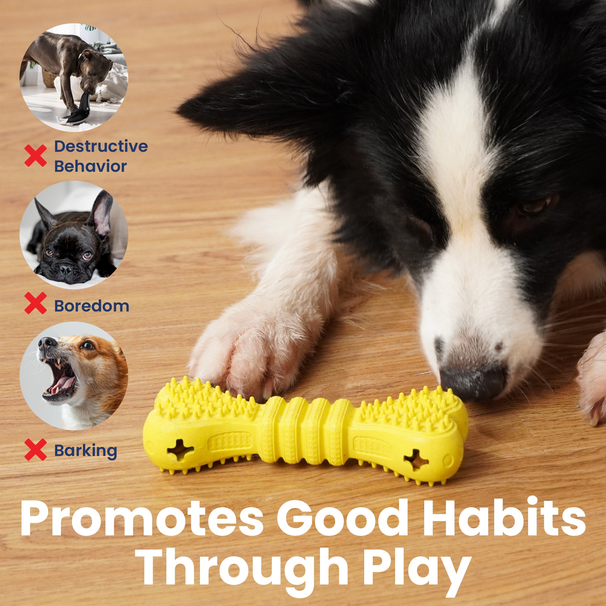 PawsPik® Bone Treat Dispensing Enrichment Dog Chew Toy