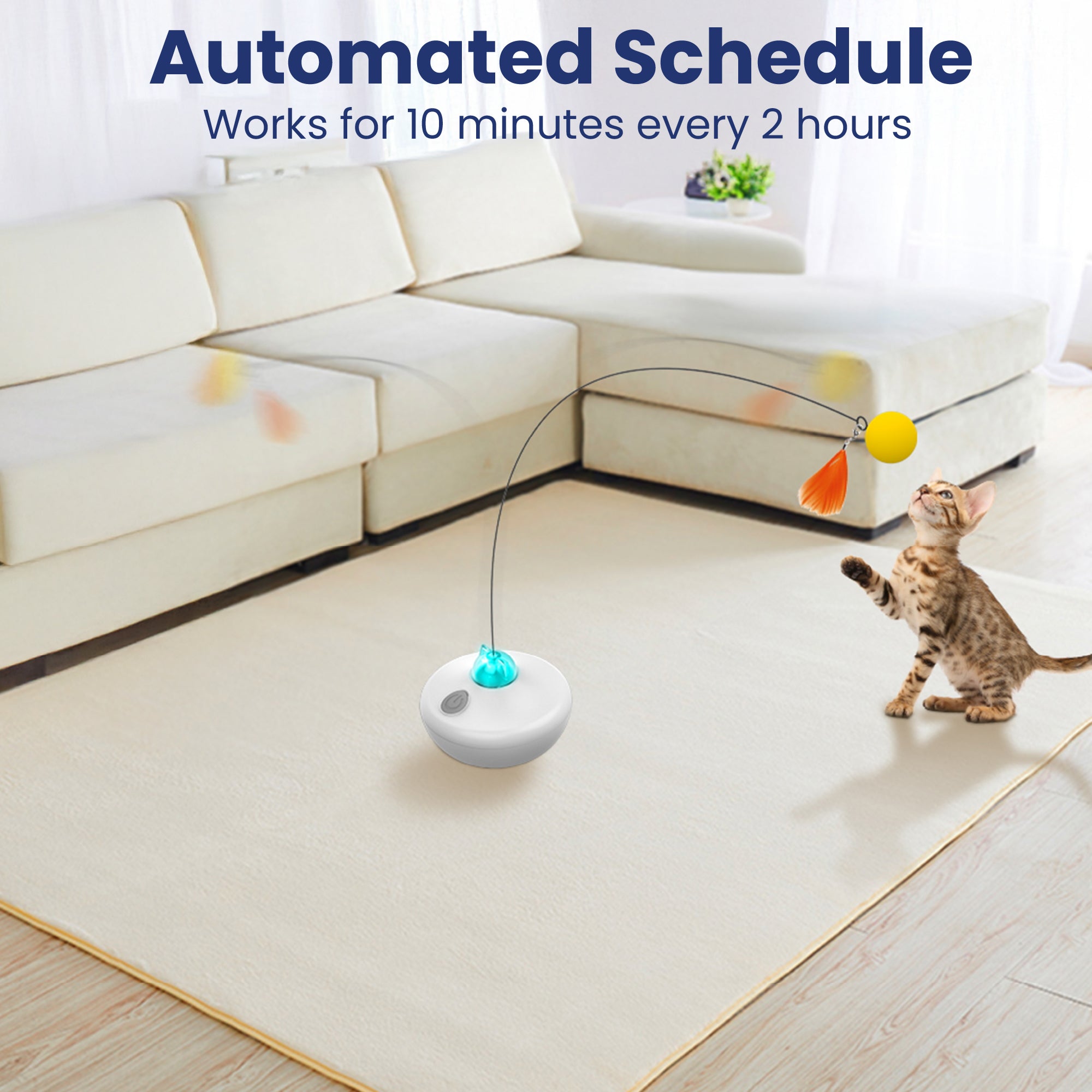 PawsPik® Interactive Rechargeable Cat Exercise Tumbler Toy