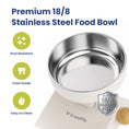 Load image into Gallery viewer, PawsPik® Adjustable Angle & Height Elevated Stainless Steel Dog Bowl
