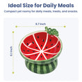 Load image into Gallery viewer, PawsPik® Fresh Picks Holiday Collection Elevated Ceramic Cat Bowl, Watermelon, 8-oz
