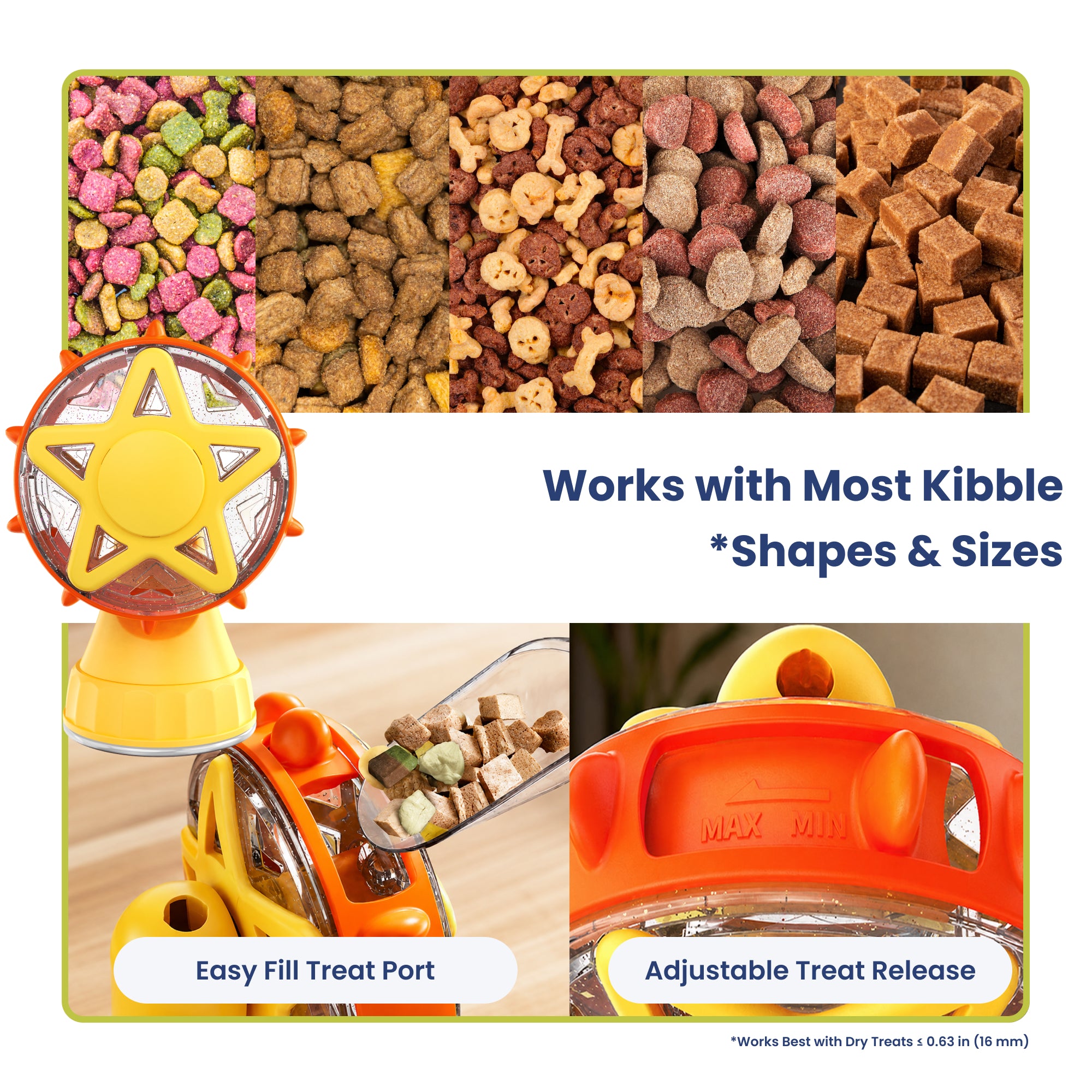 PawsPik® Interactive Spinning Wheel Snack Feeder & Teaser Kitten Toy