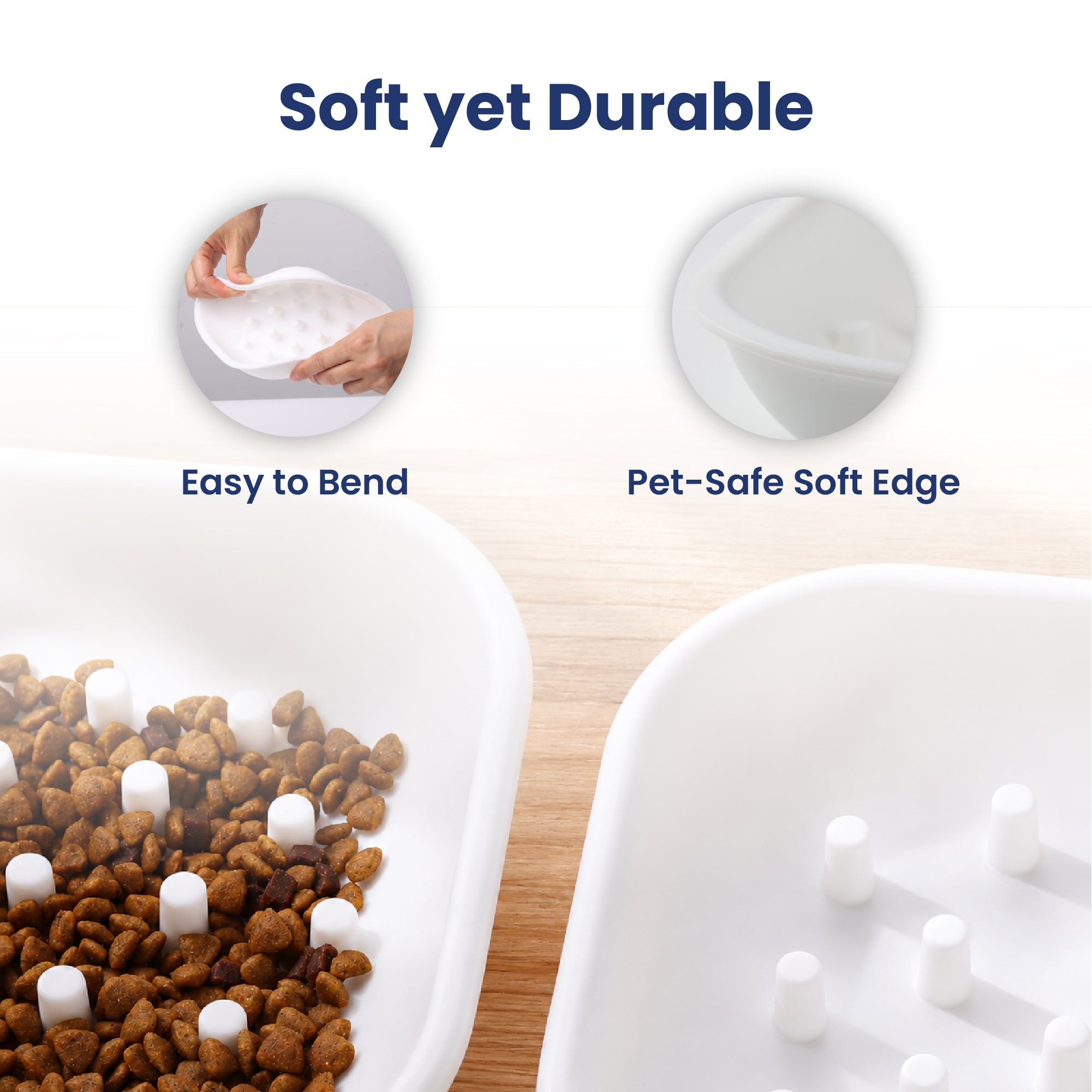 PawsPik® Silicone Slow-Feed Bowl Insert for Automatic Microchip RFID Pet Feeder, 2 ct