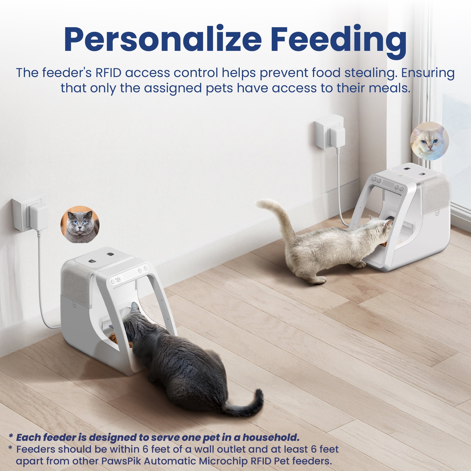 PawsPik® Automatic Microchip RFID Pet Feeder