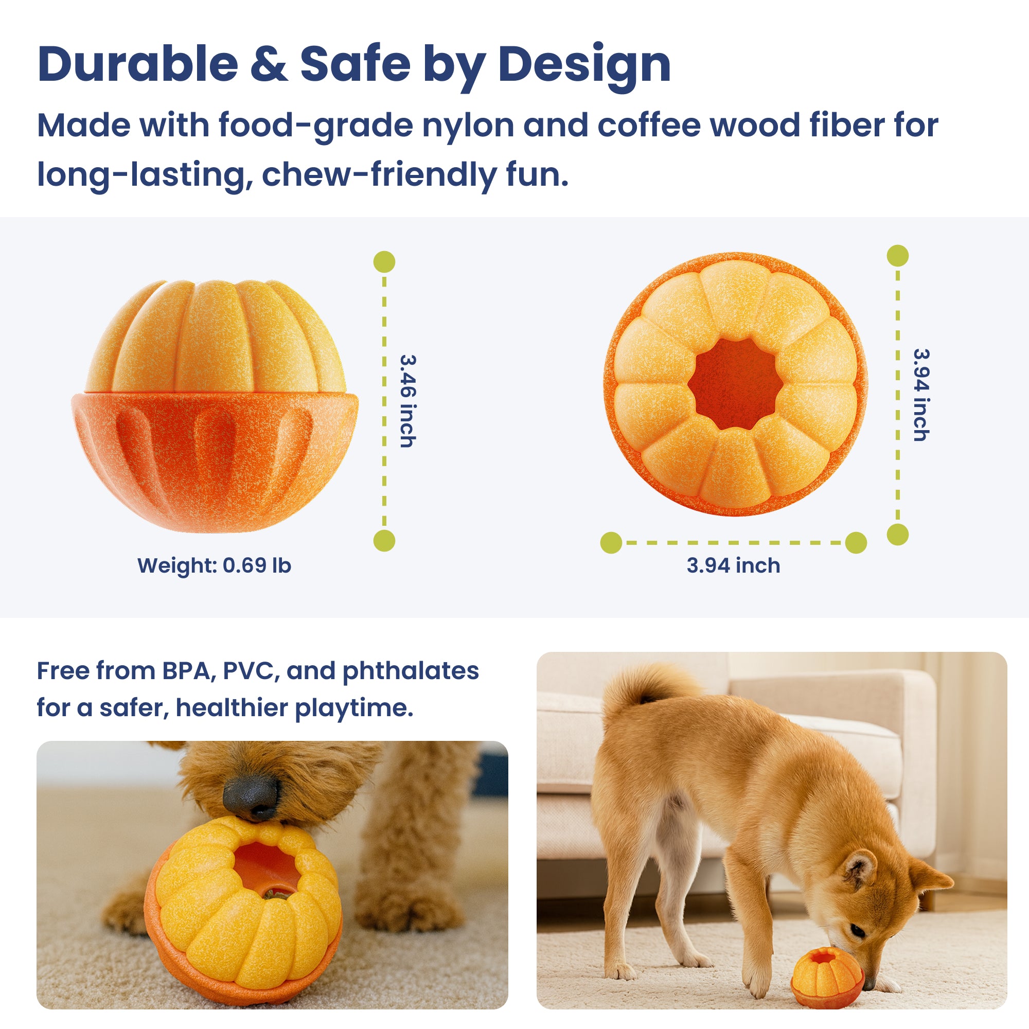 PawsPik® 2-in-1 Rolling Treat Dispenser & Frozen Lick Enrichment Dog T