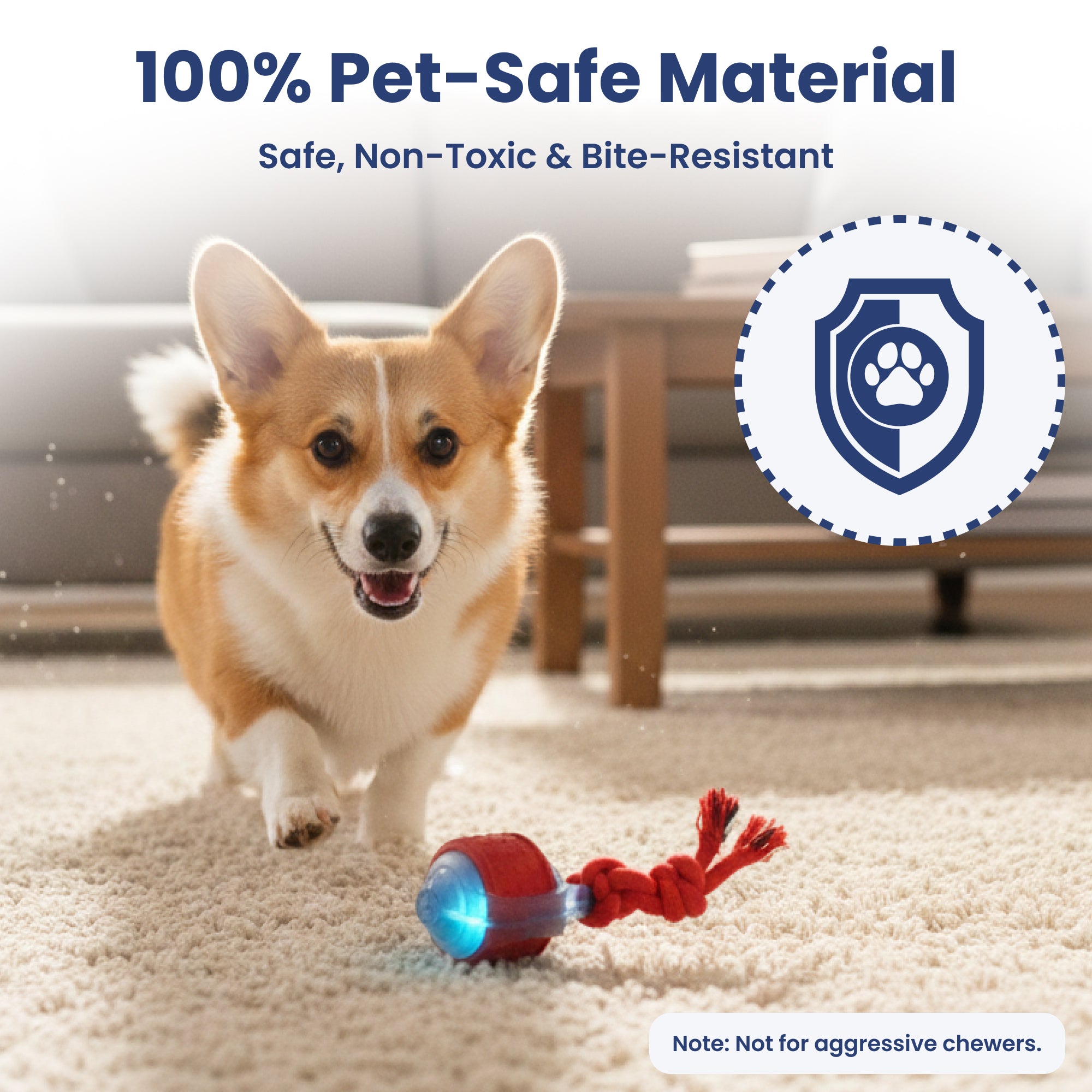 PawsPik® Tug & Spin Smart Interactive Dog Toy, Red