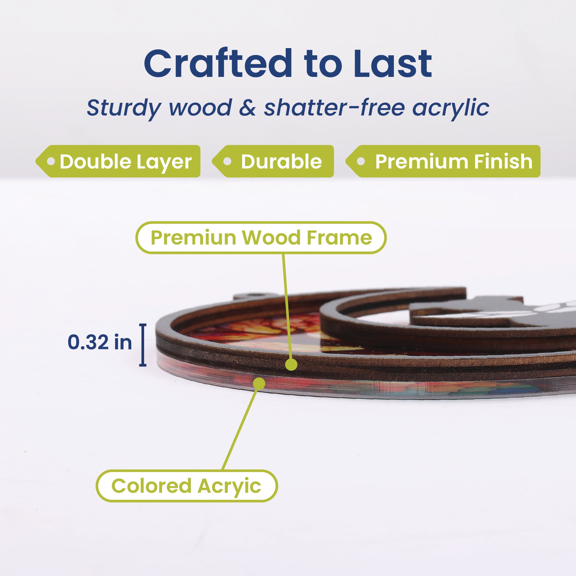 PawsPik® Personalized Angel Memorial Pet Suncatcher with Sympathy Card