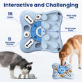 Load image into Gallery viewer, PawsPik® Pawzzle Interactive Dog Puzzle Enrichment Toy, Light Blue
