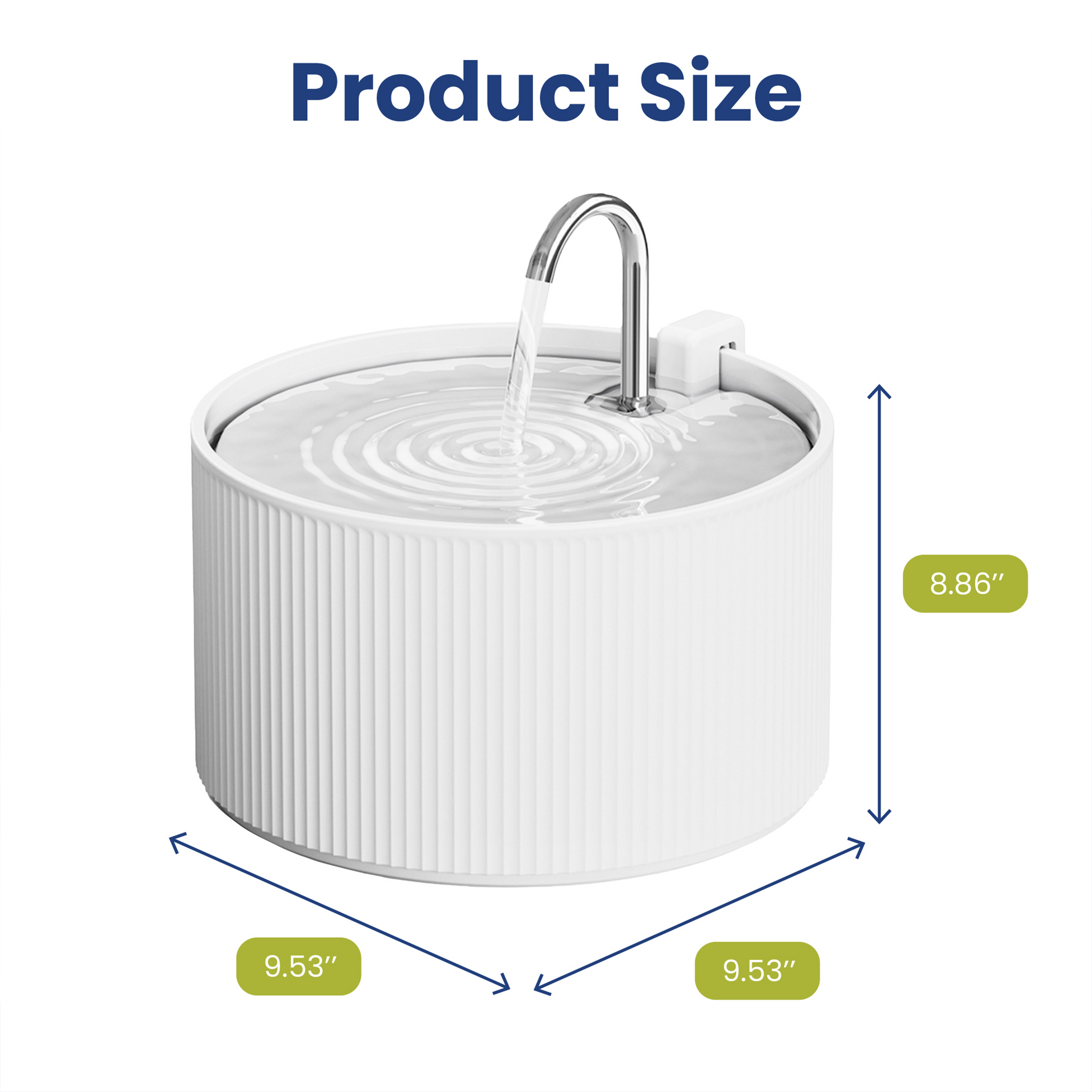 PawsPik® Serenity Faucet Ceramic Cat Fountain