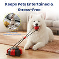 Load image into Gallery viewer, PawsPik® Interactive Tug & Pull Dog Toy with Suction Base
