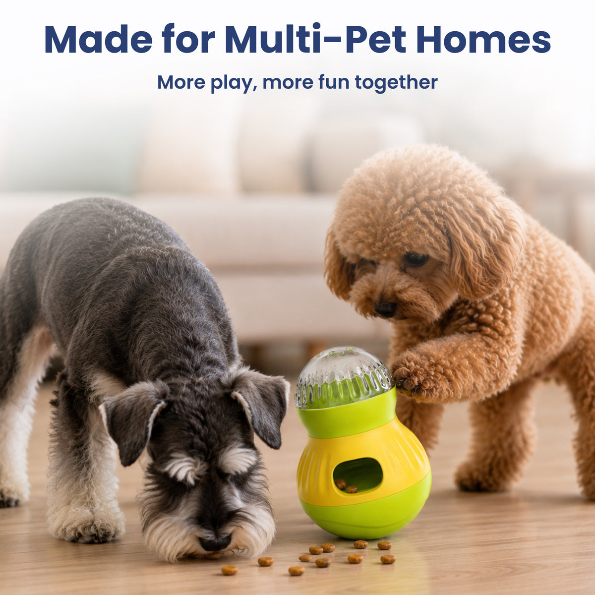 PawsPik® Interactive Wobble Tumbler Treat Dispenser Small Dog & Cat Toy