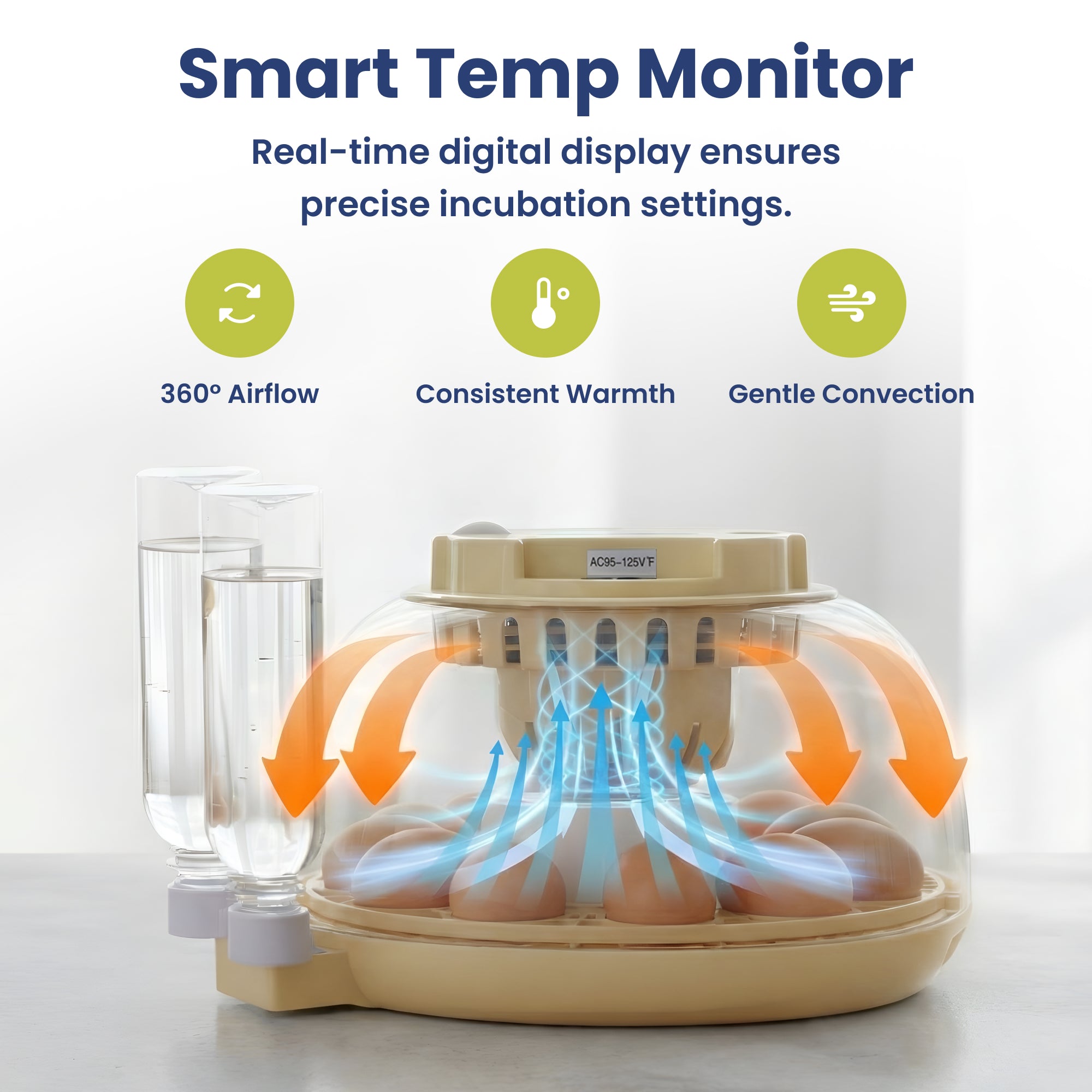 PawsPik® Automatic 18 Egg Smart Incubator