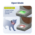 Load image into Gallery viewer, Pawspik Automatic pet feeder demonstrating open mode, with sensors responding to a pet's collar signal.
