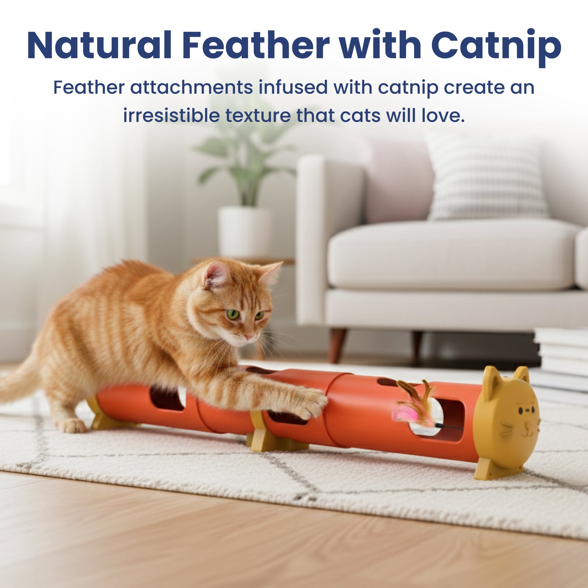 PawsPik® Electric Feather Teaser-Tube Cat Toy