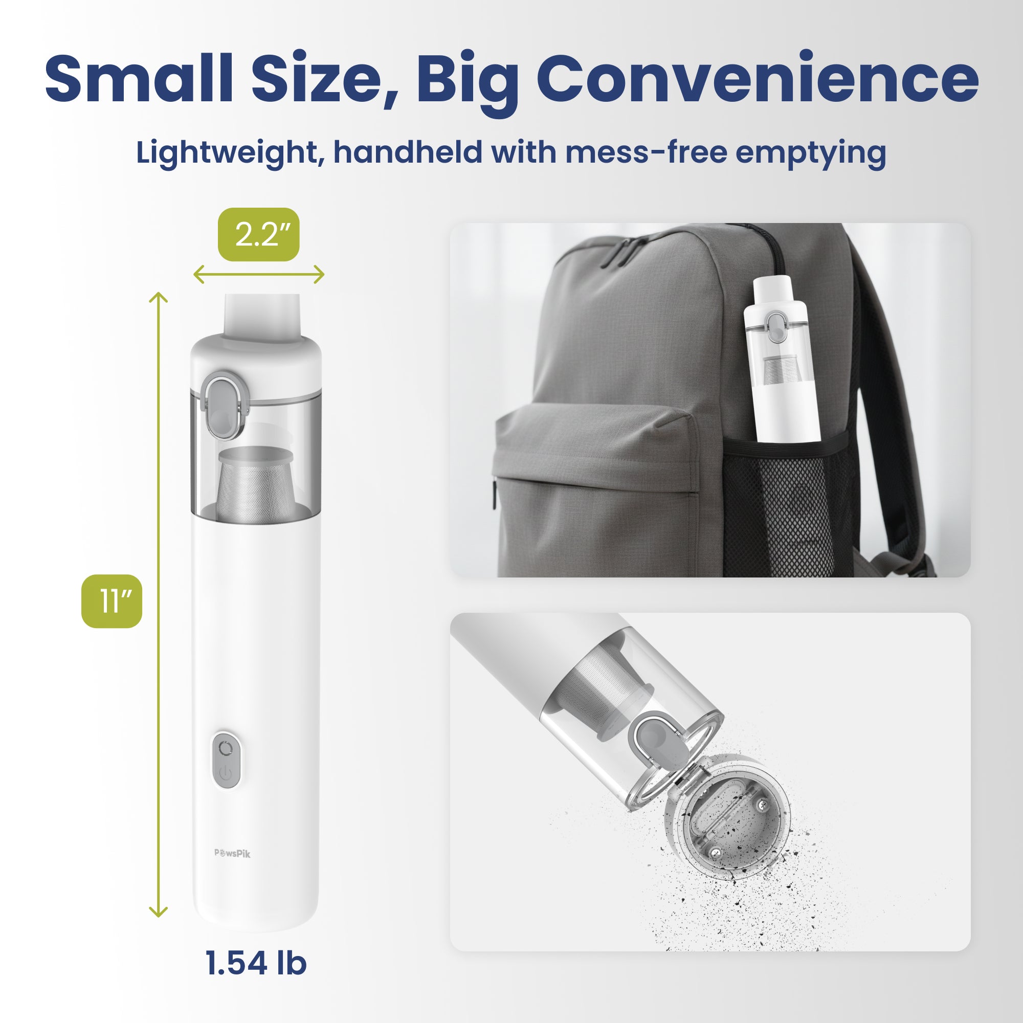 PawsPik® Portable Handheld Vacuum Cleaner