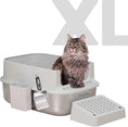 Load image into Gallery viewer, PawsPik® Enclosed Cat Litter Box XL Made with 304 Stainless Steel
