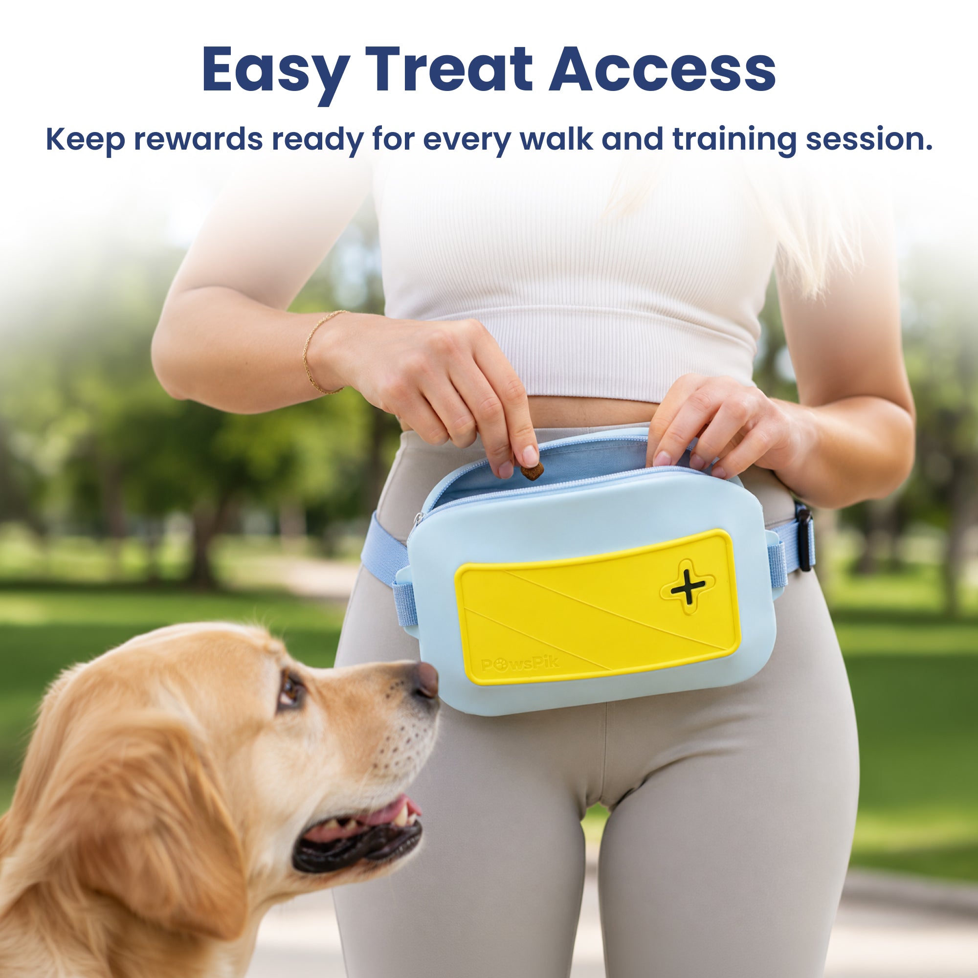 PawsPik® Adjustable Silicone Multi-Function Dog & Cat Treat Pouch