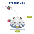 Load image into Gallery viewer, PawsPik® Feather Frenzy 4-Function Interactive Cat Toy with Catnip Balls, White
