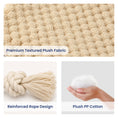 Load image into Gallery viewer, PawsPik® Unicorn Squeaky Crinkle Plush Rope Tug & Chew Dog Toy, Beige
