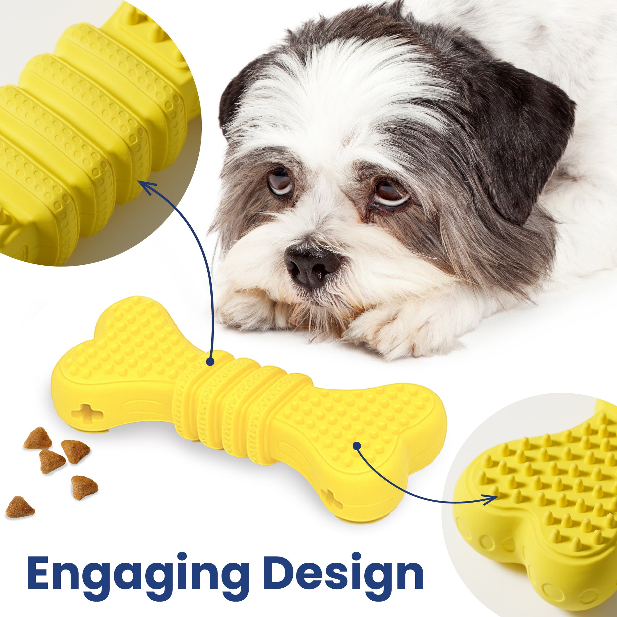 PawsPik® Bone Treat Dispensing Enrichment Dog Chew Toy
