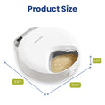 Load image into Gallery viewer, Image representing PawsPik Automatic Cat Feeder for Wet food and its dimensions.
