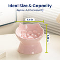 Load image into Gallery viewer, PawsPik® Lynx Ceramic Raised Slow Feeder Cat Bowl
