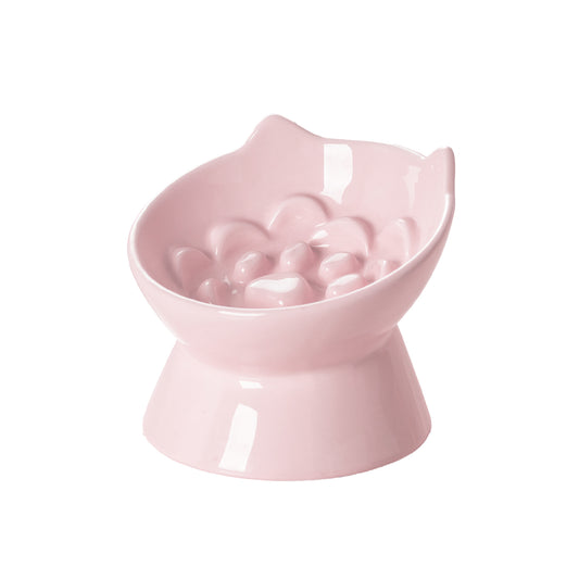 PawsPik® Lynx Ceramic Raised Slow Food Bowl