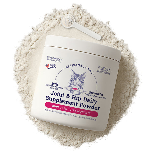 Artisanal Paws® Joint & Hip Daily Powder Supplement for Cats, 3.8-oz