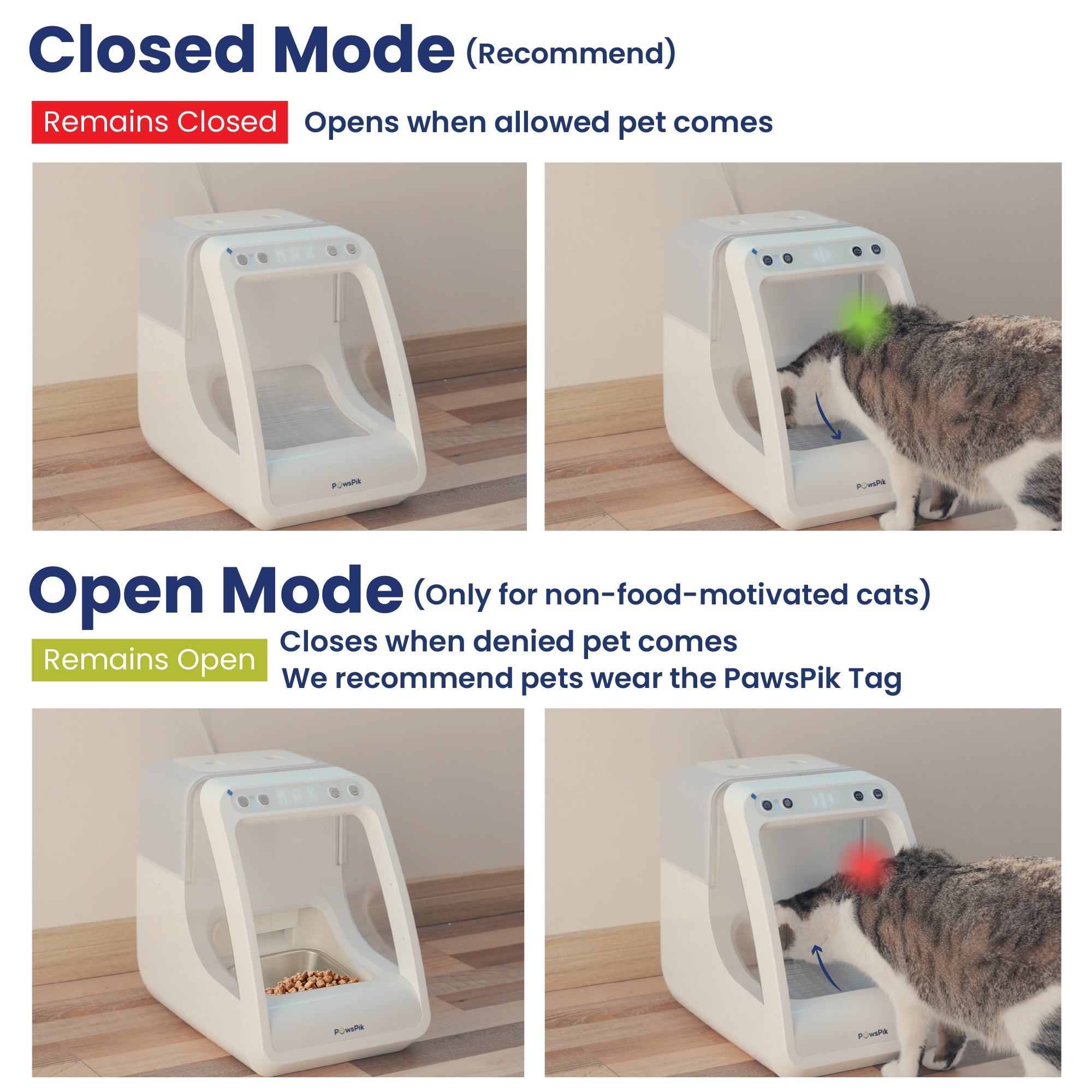 PawsPik® Automatic Microchip RFID Pet Feeder