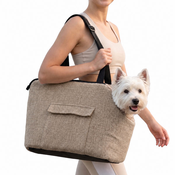 PawsPik® TinyTrek Plush Dog & Cat Carrier Bag