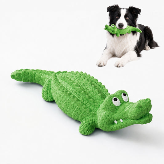 PawsPik® Crocodile Natural Rubber Dog Chew Toy