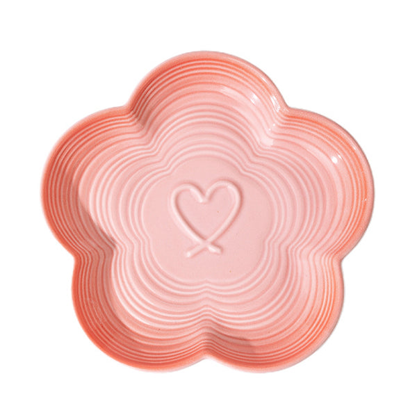 PawsPik® Flower Ceramic Cat Feeding Plate, Medium