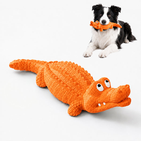PawsPik® Crocodile Natural Rubber Dog Chew Toy