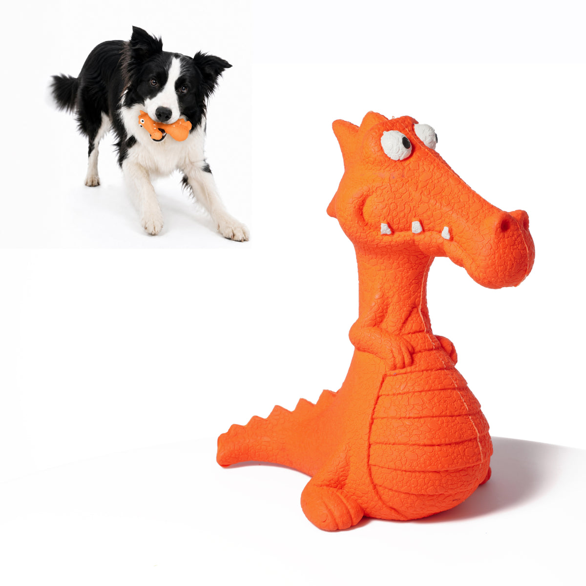 PawsPik® Dragon Natural Rubber Dog Chew Toy