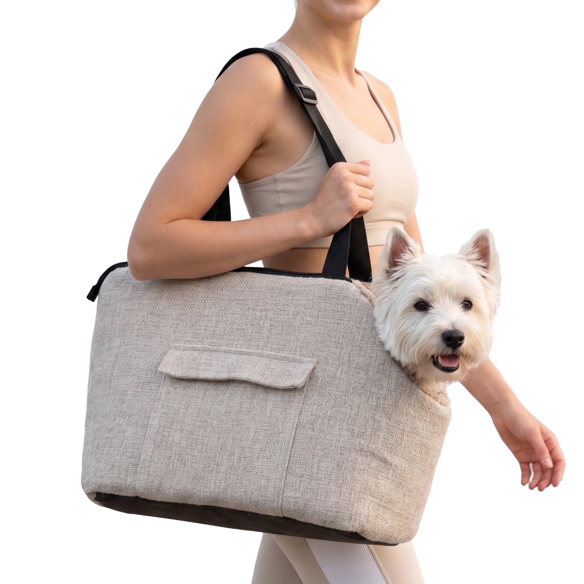 PawsPik® TinyTrek Plush Dog & Cat Carrier Bag